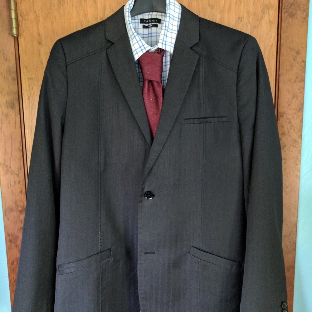 Black Rue 21 blazer black, pinstriped